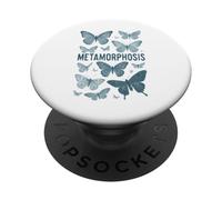Mariposas Azul Vintage Naturaleza Fairycore Metamorfosis PopSockets PopGrip Adhesivo