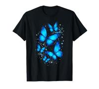 Mariposas Azules Arte Jardín Hermosas Maripos Camiseta