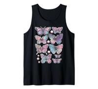 Mariposas Coloridas Dreamy Art y2k 2000s Pastel Estética Camiseta sin Mangas