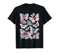Mariposas Coloridas Dreamy Art y2k Pastel Estética Fantasía Camiseta