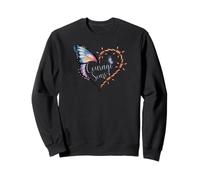Mariposas Coraje Conciencia Apoyo Inspirador Sudadera