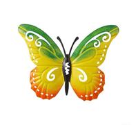 Mariposas de metal esculpidas como decoración de pared, elemento de diseño único para interiores y exteriores (rojo)