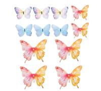 Mariposas decorativas para la pared del cuarto de niños, calcomanías de pared para niños Mariposas,Juego de pegatinas de pared para habitación infantil | 12 pegatinas de fondo con efecto de sombra