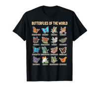 Mariposas del Mundo Guía Educativa Naturaleza Camiseta