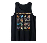Mariposas del Mundo Guía Educativa Naturaleza Camiseta sin Mangas