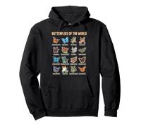Mariposas del Mundo Guía Educativa Naturaleza Sudadera con Capucha