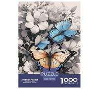 Mariposas Entre Flores 1000 Piezas Adultos Puzzle Niños Regalo Adultos Puzzle Juego Desafiante 70x50cm/1000pcs