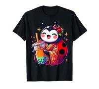 Mariquita Burbuja Boba Tea Anime Lindo Kawaii Camiseta