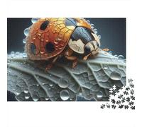 Mariquita Gotas de Agua Puzzle de 1000 Piezas Papel para Adultos Relajación Decoración Hogar 52x38cm/1000pcs