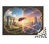 Mariquita Ruinas Antiguas Puzzle de 1000 Piezas Papel para Adultos Ciudad Futura Juego de Puzzle 1000 Piezas Familia Relajante 70x50cm/1000pcs