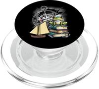 Maritim Niños Niño Niña Niño Rana Bote Brújula Viaje PopSockets PopGrip para MagSafe