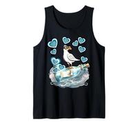 Maritim Retro Gaviota Gaviotas Botella Post Mar Marineros Niño Camiseta sin Mangas