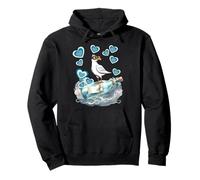 Maritim Retro Gaviota Gaviotas Botella Post Mar Marineros Niño Sudadera con Capucha
