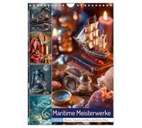 Maritime Meisterwerke (Wandkalender 2026 DIN A4 hoch), CALVENDO Monatskalender: Ein kunstvoller Kalender voller maritimer Nostalgie, inspiriert von der Ästhetik alter Meister.
