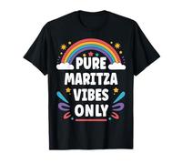 MARITZA Vibes Only Cute Retro Girls MARITZA Name Camiseta