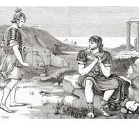 Marius entre las ruinas de Cartago. Cayo Marius c._157 aC 86 a. C. Político general romano y estadista desterrado de Roma debido a sus pasiones y ambiciones desenfrenadas, se le ve sentado en el