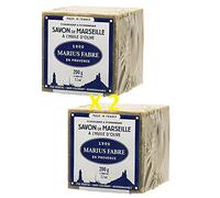 Marius Fabre - JABÓN DE MARSELLA, aceite de oliva, 200 Gr - Lote de 2 cubos de 200 gr