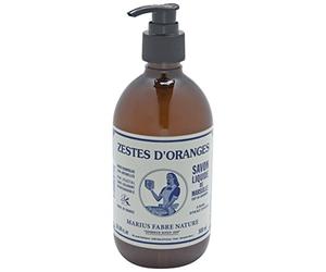 “Marius Fabre Nature”: Jabón líquido de naranja con aceites 100% esenciales, dispensador de 500 ml