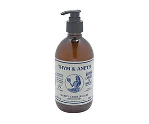 Marius Fabre Savon de Marseille Liquid Soap 500ml - Natural Thyme and Dill Fragrance