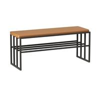 MARIYCH Banco de Zapatos tapizado con Almacenamiento, Banco al Final de la Cama con Estante, para Dormitorio, Sala de Estar, Entrada, Comedor