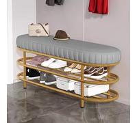 MARIYCH Banco tapizado para Almacenamiento de Zapatos de Entrada, Banco otomano de Piel sintética con Estante para Zapatos para el Extremo de la Cama, Ventana, Dormitorio, Sala de Estar, vestíbulo
