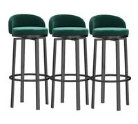 MARIYCH Juego de 3 taburetes giratorios de Bar con Altura de mostrador, Silla de Comedor Moderna con Respaldo, Taburete de Bar, Taburete de Isla de Cocina para Isla de Cocina, Pub, Sala de Estar, ve