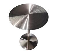 MARIYCH Mesa Auxiliar para Patio al Aire Libre, Barra Alta de Acero Inoxidable para cócteles, bistró, Mesa de Centro pequeña para Comedor, Altura de Barra de Desayuno (50 x 50 x 75 cm)