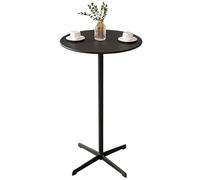 MARIYCH Mesa de Bar de Desayuno, Mesa de Comedor pequeña para Cocina, Mesa de cóctel de Altura de mostrador, Mesa de Pub Redonda de Metal con Tablero Alto, Mesa Auxiliar Alta, Mesa de Centro pequeña