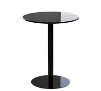 MARIYCH Mesa de Bar Redonda, Mesa de Pub, Mesa Alta para cócteles y bistró con Tablero y Base Negros para el hogar, Cocina, Dormitorio, cafetería, Espacios pequeños, mesas auxiliares para Sala de es