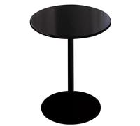 MARIYCH Mesa Redonda pequeña para Comedor, Oficina, conferencias, café, reuniones | Mesa Alta para cócteles, bistró, Pub, Impermeable, para Exteriores, Altura de mostrador, Color Negro (60 x 60 x 72