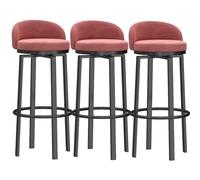 MARIYCH Taburetes Altos de mostrador con Capacidad de hasta 330 Libras, taburetes de Bar de Cocina, sillas de Isla sin Brazos con Respaldo y reposapiés Negro para el hogar, Cocina, Isla, Comedor, PU