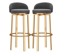 MARIYCH Taburetes Altos de mostrador con Capacidad de hasta 330 Libras, taburetes de Bar de Cocina, sillas de Isla sin Brazos con Respaldo y reposapiés Dorados para el hogar, Cocina, Isla, Comedor,