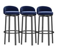 MARIYCH Taburetes Altos de mostrador con Capacidad de hasta 330 Libras, taburetes de Bar de Cocina, sillas de Isla sin Brazos con Respaldo y reposapiés Negro para el hogar, Cocina, Isla, Comedor, PU