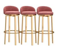 MARIYCH Taburetes Altos de mostrador con Capacidad de hasta 330 Libras, taburetes de Bar de Cocina, sillas de Isla sin Brazos con Respaldo y reposapiés Dorados para el hogar, Cocina, Isla, Comedor,
