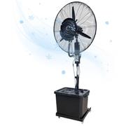 MARIYCH Ventilador de nebulización Industrial de alta velocidad con tanque de agua de 42L, ventilador comercial de 3 velocidades for exteriores, Patio e invernadero(Diameter 81cm)