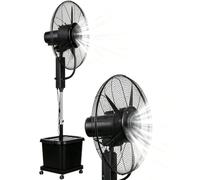 MARIYCH Ventilador nebulizador for dormitorio/oficina, altura ajustable, oscilación de 90°, 3 velocidades con tanque de 42 litros for exteriores, patios, garajes(Diameter 71cm)