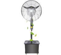 MARIYCH Ventilador Nebulizador Industrial con 3 Velocidades, para Dormitorio/Salón/Oficina, Ventilador Nebulizador 3-en-1 con Ruedas (28in)