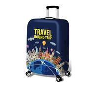 Marjoramy Funda para Maleta Elástica 18-32 Pulgadas - Protector Antiarañazos & Impermeable, Cubremaletas de Poliéster Lavable - Accesorio de Viaje para Avión, Vacaciones, Negocios (A, L)