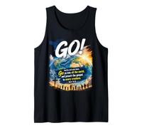 Mark 16:15 Go Into All The World and Preach The Gospel Camiseta sin Mangas