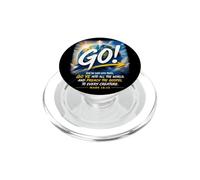 Mark 16:15 Go Into All The World and Preach The Gospel PopSockets PopGrip para MagSafe