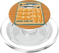 Mark 6, Fish & Loaves Sermon on The Mount Youth Faith Design PopSockets PopGrip para MagSafe