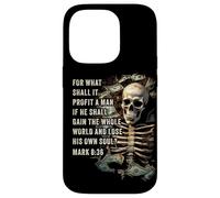 Mark 8:36 What Shall if Profit - Eternity Verse Warning Carcasa para iPhone 14 Pro