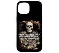 Mark 8:36 What Shall if Profit - Eternity Verse Warning Carcasa para iPhone 15