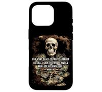 Mark 8:36 What Shall if Profit - Eternity Verse Warning Carcasa para iPhone 16 Pro
