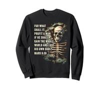 Mark 8:36 What Shall if Profit - Eternity Verse Warning Sudadera