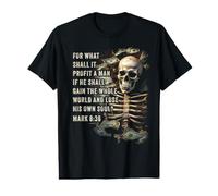 Mark 8:36 What Shall it Profit - Eternity Verse Warning Camiseta gráfica económica