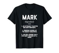 Mark Definition Funny Talented Great Costume Cosplay Marks Camiseta