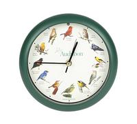 Mark Feldstein & Associates Audubon - Reloj de Pared con diseño de pájaro Cantando, 20,3 cm