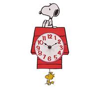 Mark Feldstein & Associates Peanuts Snoopy - Reloj de Pared con péndulo Woodstock, 30,5 cm