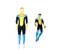 (Mark Grayson, XS) Disfraz de cosplay, monos invencibles, capa de héroe, personaje virtual de dibujos animados,